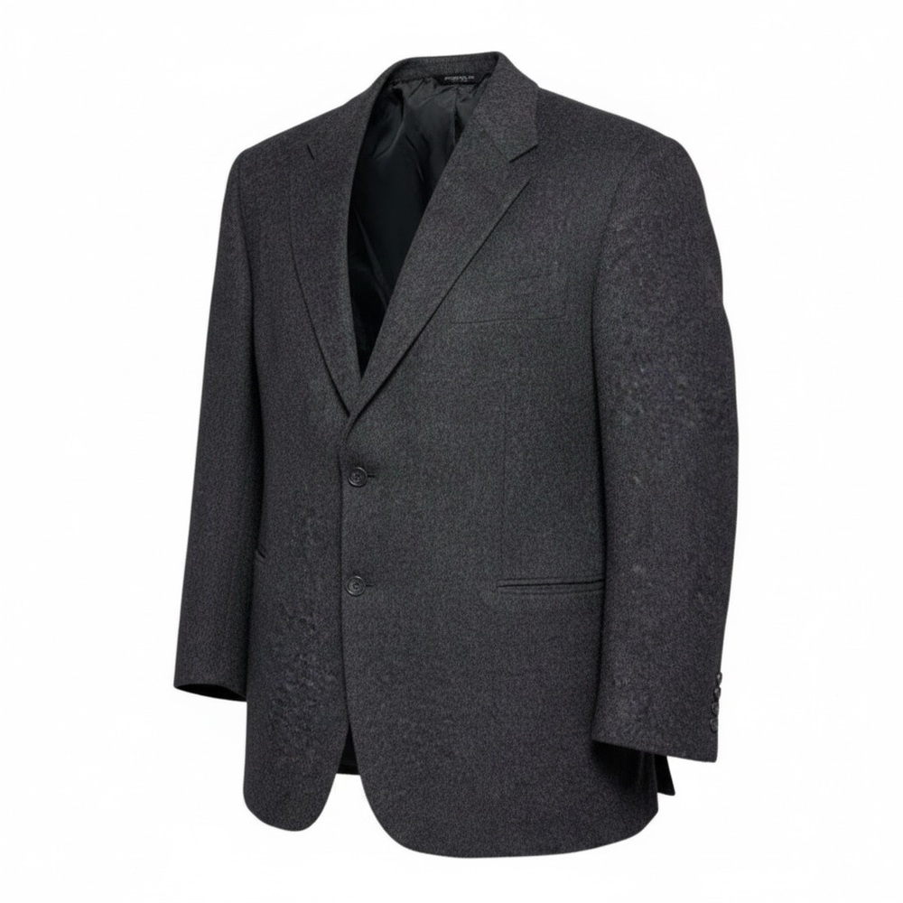 VINTAGE Evan Picone 100% CAMELHAIR Grey Luxury Designer Blazer Coat Mens 48 L